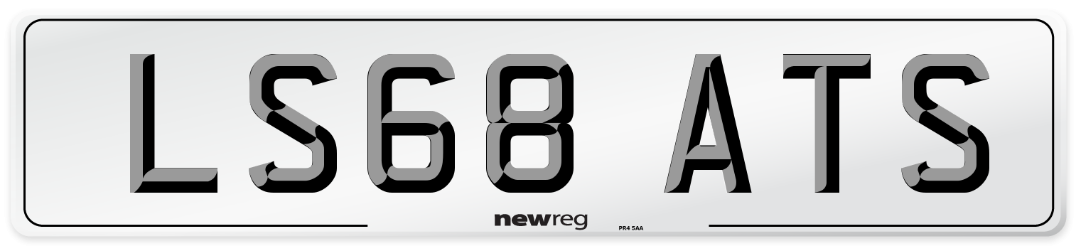 LS68 ATS Number Plate from New Reg